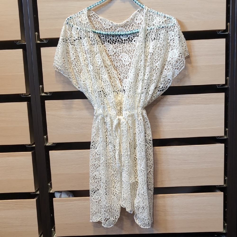 Cream Crochet Cover-Up